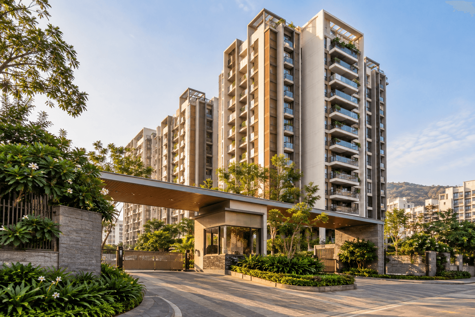 Premium gated apartment complex in Pune